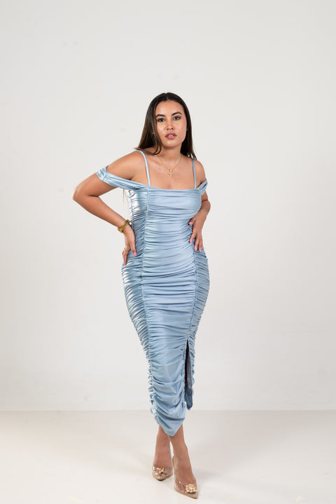 Vestido azul claro