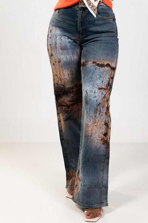 Jean denim azul lavado