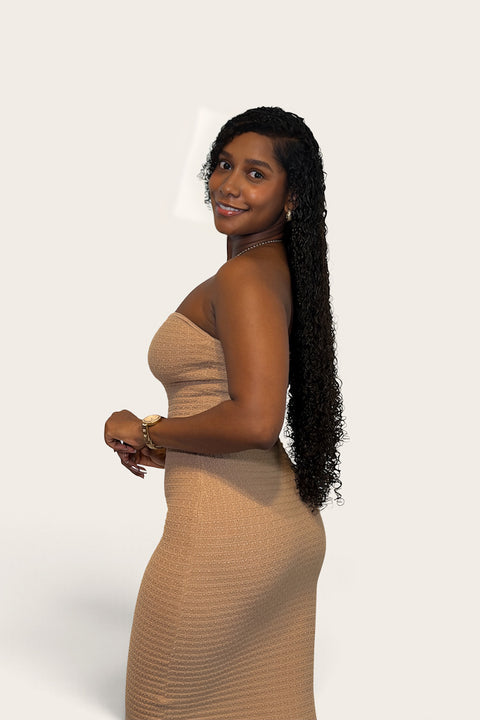 Vestido serena camel