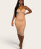 Vestido serena camel