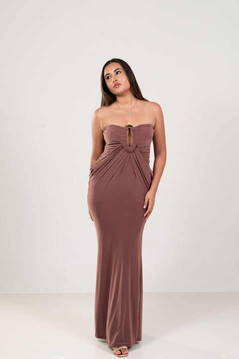 Vestido maxi old hollywood