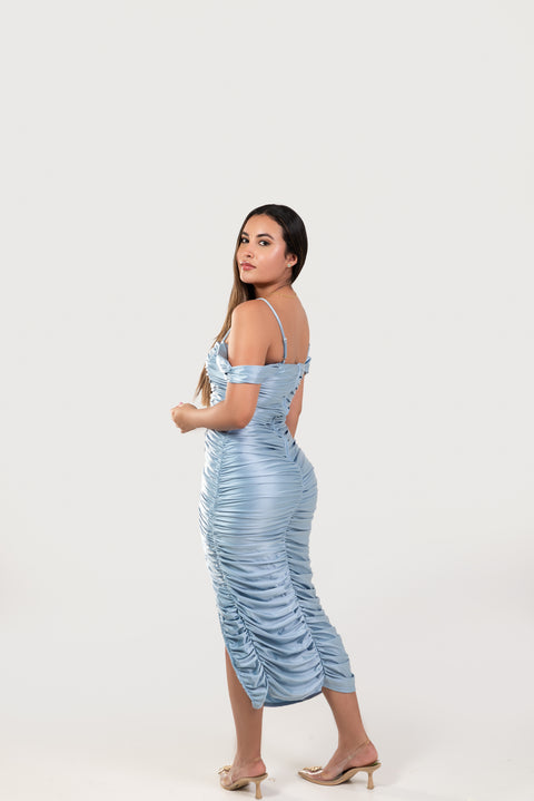 Vestido azul claro