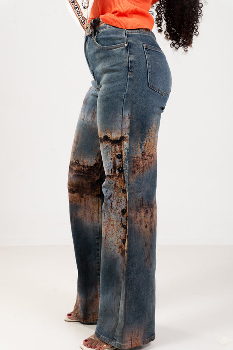 Jean denim azul lavado