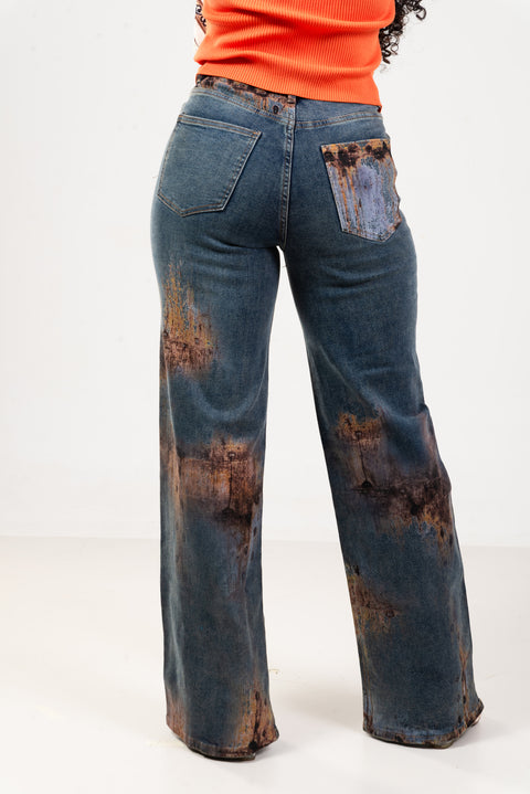 Jean denim azul lavado