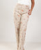 Jean floral beige