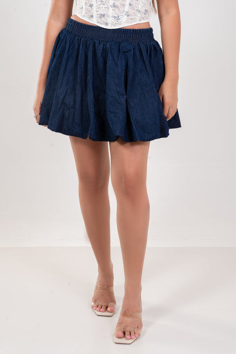 Falda globo azul oscuro Kaylee